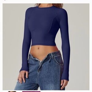 Qinsen long sleeve top